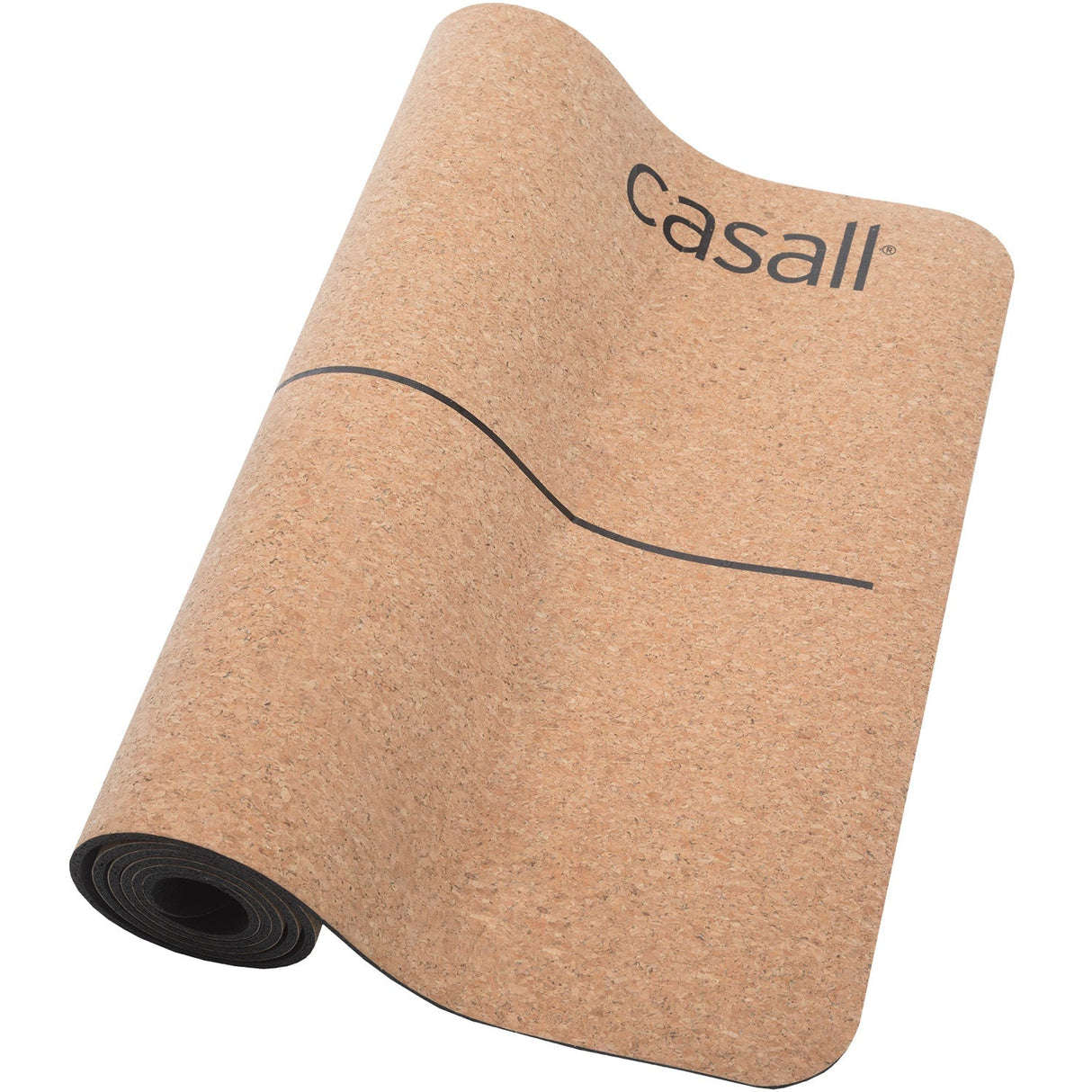 Casall Yoga Mat Natural Cork 5Mm Natural Cork/Black