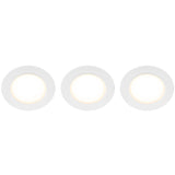 Llitt Doris 230V Dimbar downlight spotlight 3000K 400lm IP65 3-pack Vit