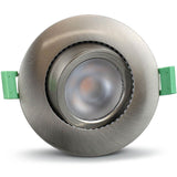 Llitt Ellen Infälld downlight Dim-to-Warm 520lm IP65 3-pack Borstad stål