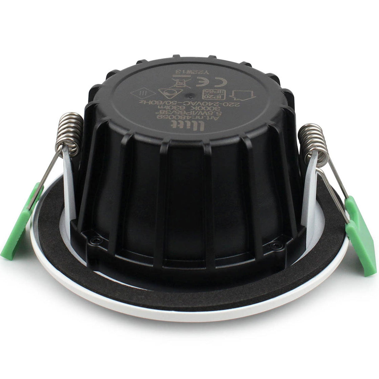 Llitt Lisa Dimbar Infälld Downlight 3000K 600Lm Ip65 1-Pack Vit