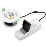 Llitt Lisa Dimbar Infälld Downlight 3000K 600Lm Ip65 3-Pack Vit
