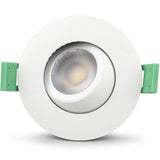 Llitt Sanna Dimbar Infälld Downlight 3000K/4000K 520Lm Ip65 3-Pack Vit