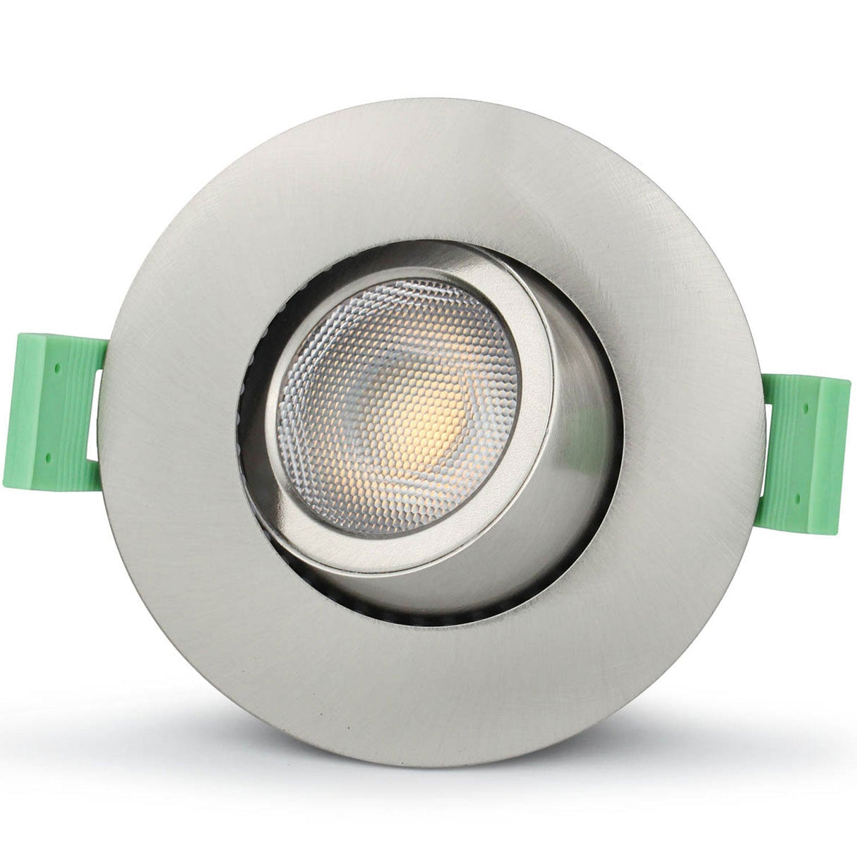 Llitt Sanna Dimbar Infälld Downlight 3000K/4000K 520Lm Ip65 1-Pack Borstad Stål