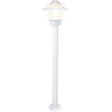 Llitt Stig Bollard Pollare 100cm E27-sockel IP44 Vit