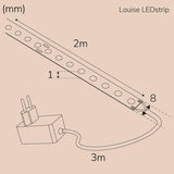Llitt Louise Ledstrip Kit Cob-Led Dot Ip20 2M 3000K