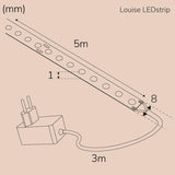 Llitt Louise Ledstrip Kit Cob-Led Dot Ip20 5M 3000K