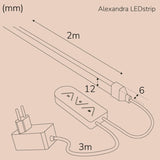 Llitt Alexandra Ledstrip Kit Rgbic Neon Ip65 Smart Tuya Wifi 2M