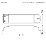 Llitt Lilly Driver Transformator För Led-Strip 24V 0-60W Ip20