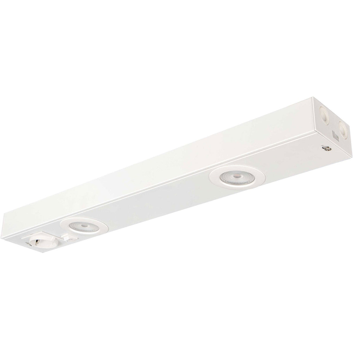 Llitt Emma 580 Köksbänksbelysning 2Xspot + Uttag 3000K 650Lm 580Cm