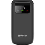 Denver Mobiltelefon 4G 2,4" färg-skärm Bluetooth SOS-knapp Flip-modell BAS-24600L