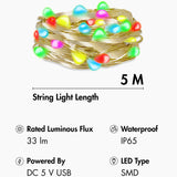 Logilink Rgb-Ljusslinga Med Fjärrkontroll Och Wifi Tuya Ip65 5 M