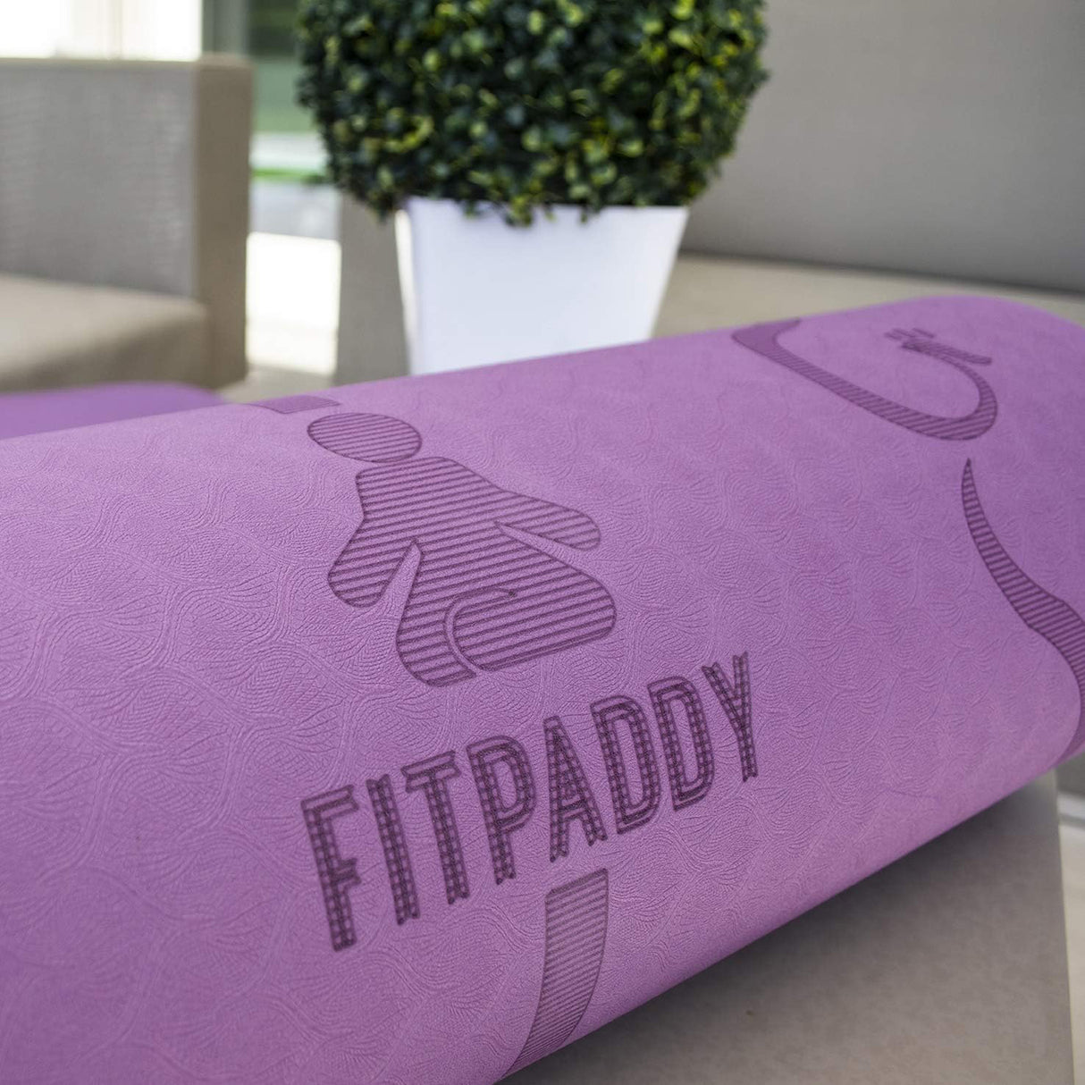 Fitpaddy Yoga Matta - Lila