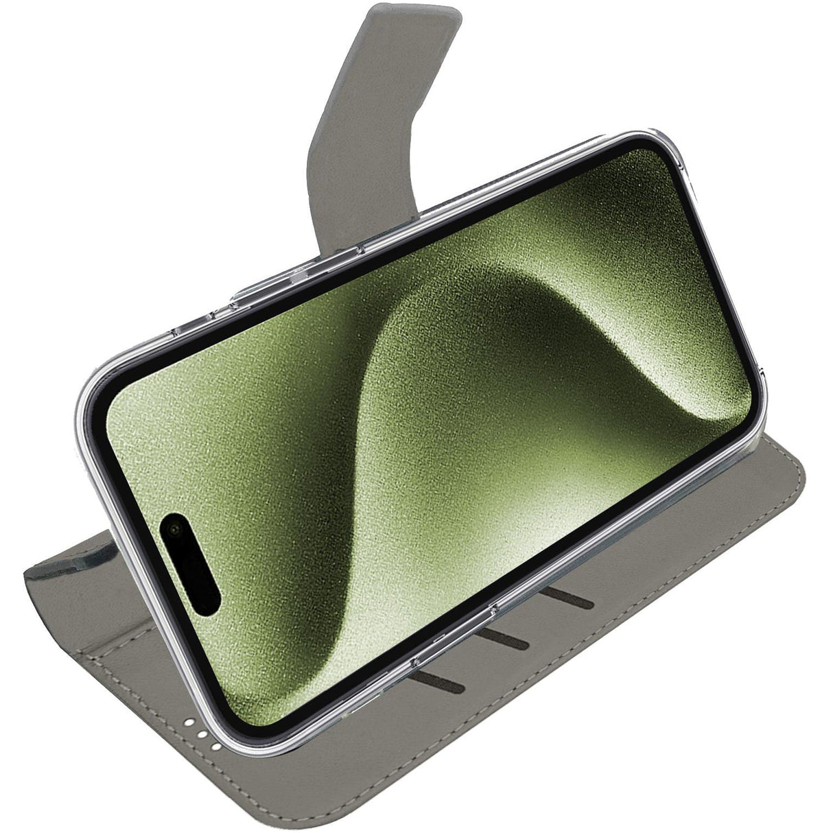 Celly Wally Wallet Case iPhone 16 Svart