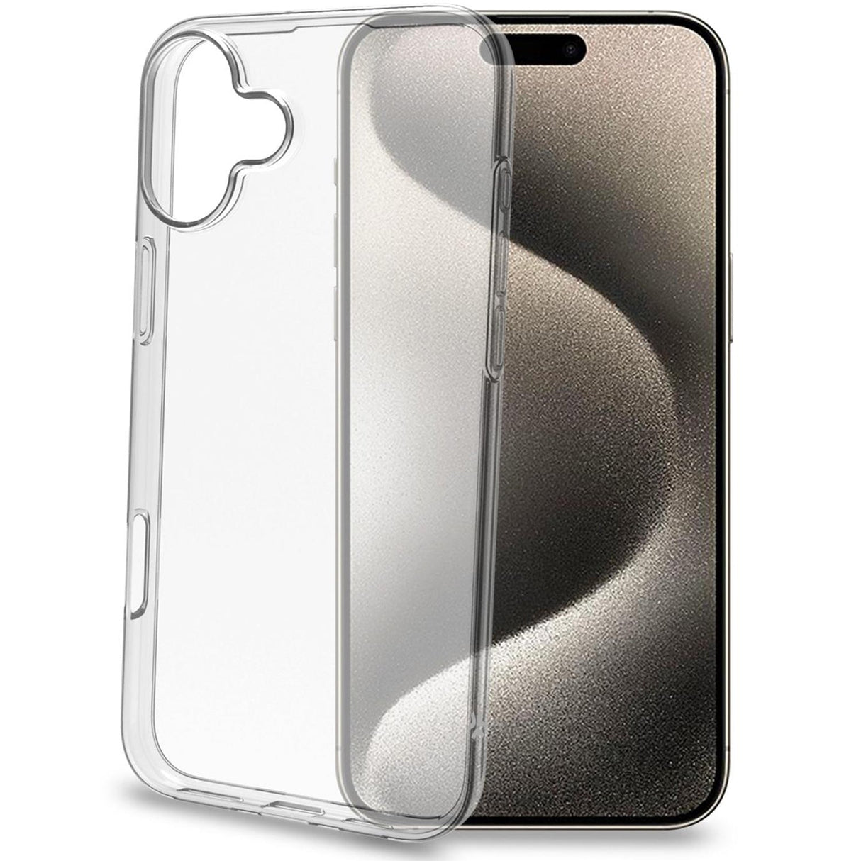 Celly Gelskin TPU Cover iPhone 16 Plus Transparent