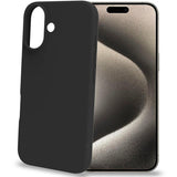 Celly Cromo Soft rubber case iPhone 16 Svart