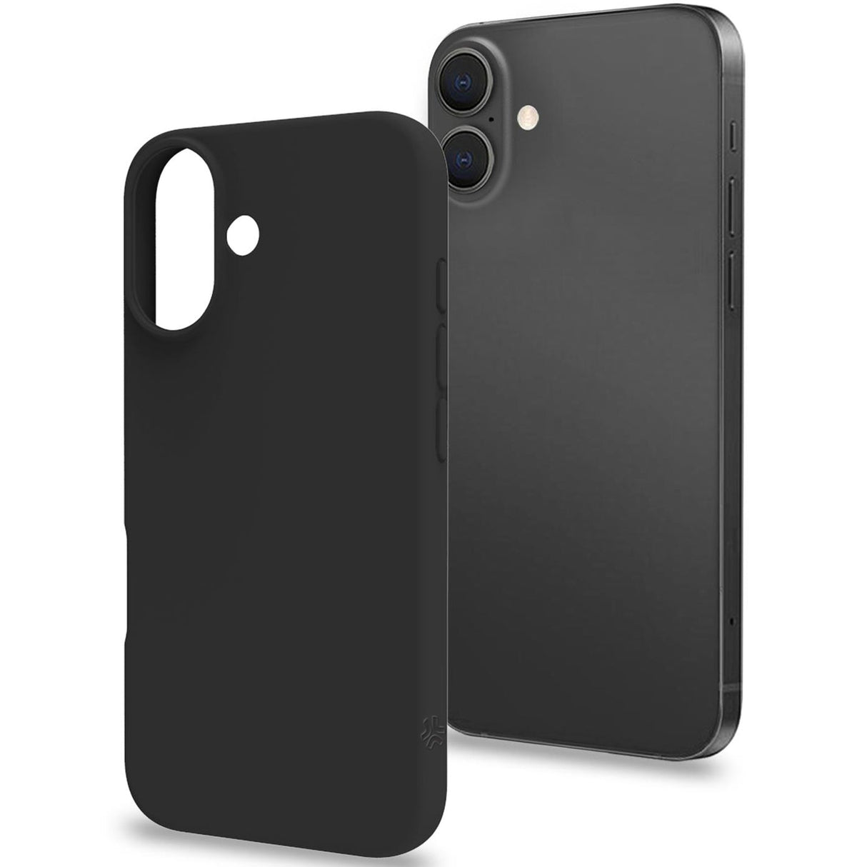 Celly Cromo Soft rubber case iPhone 16 Svart