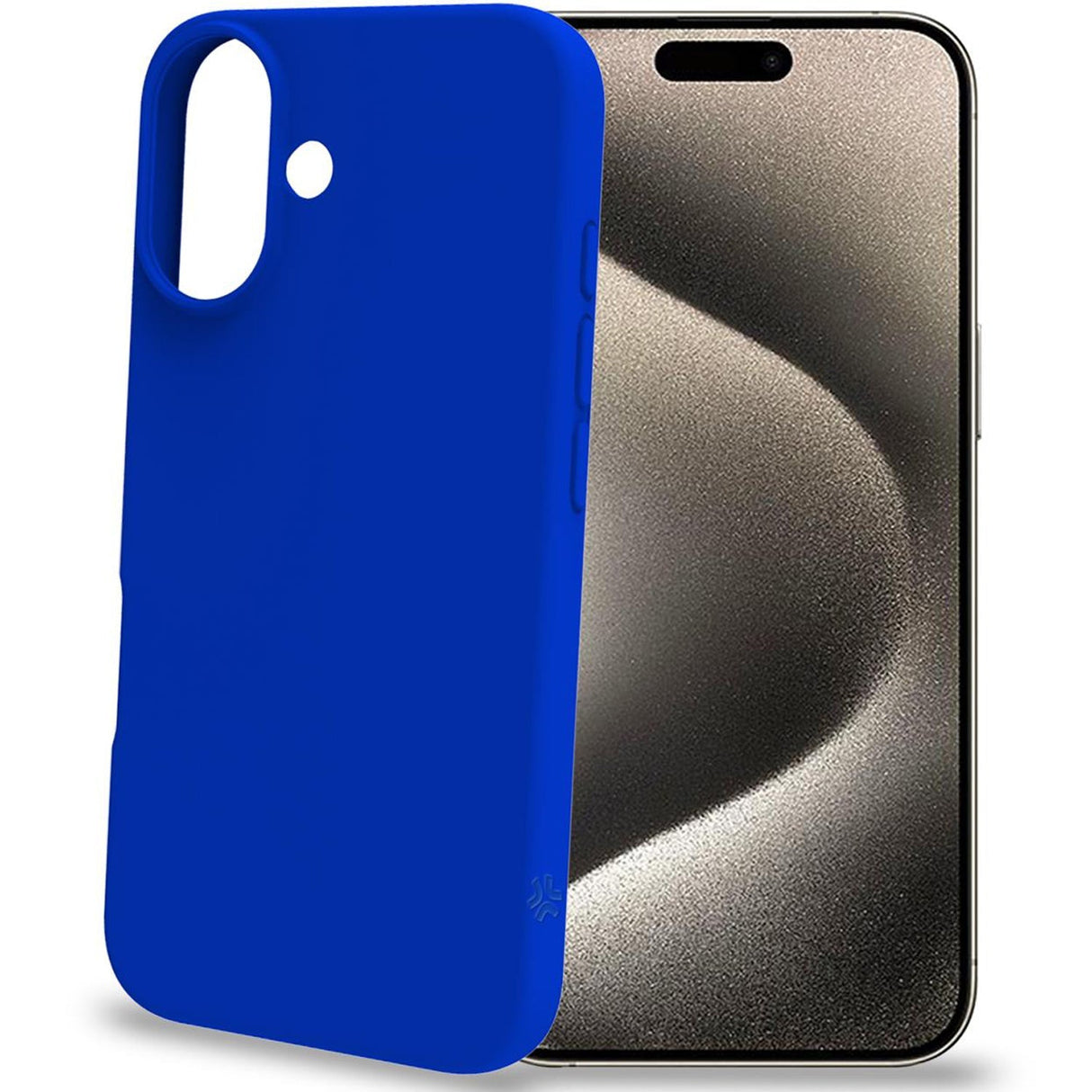 Celly Cromo Soft rubber case iPhone 16 Blå
