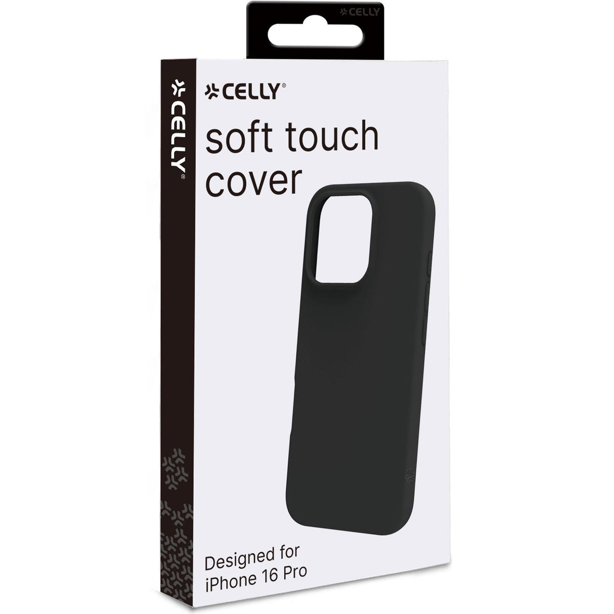 Celly Cromo Soft rubber case iPhone 16 Pro Svart