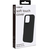 Celly Cromo Soft rubber case iPhone 16 Pro Svart