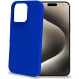 Celly Cromo Soft rubber case iPhone 16 Pro Blå