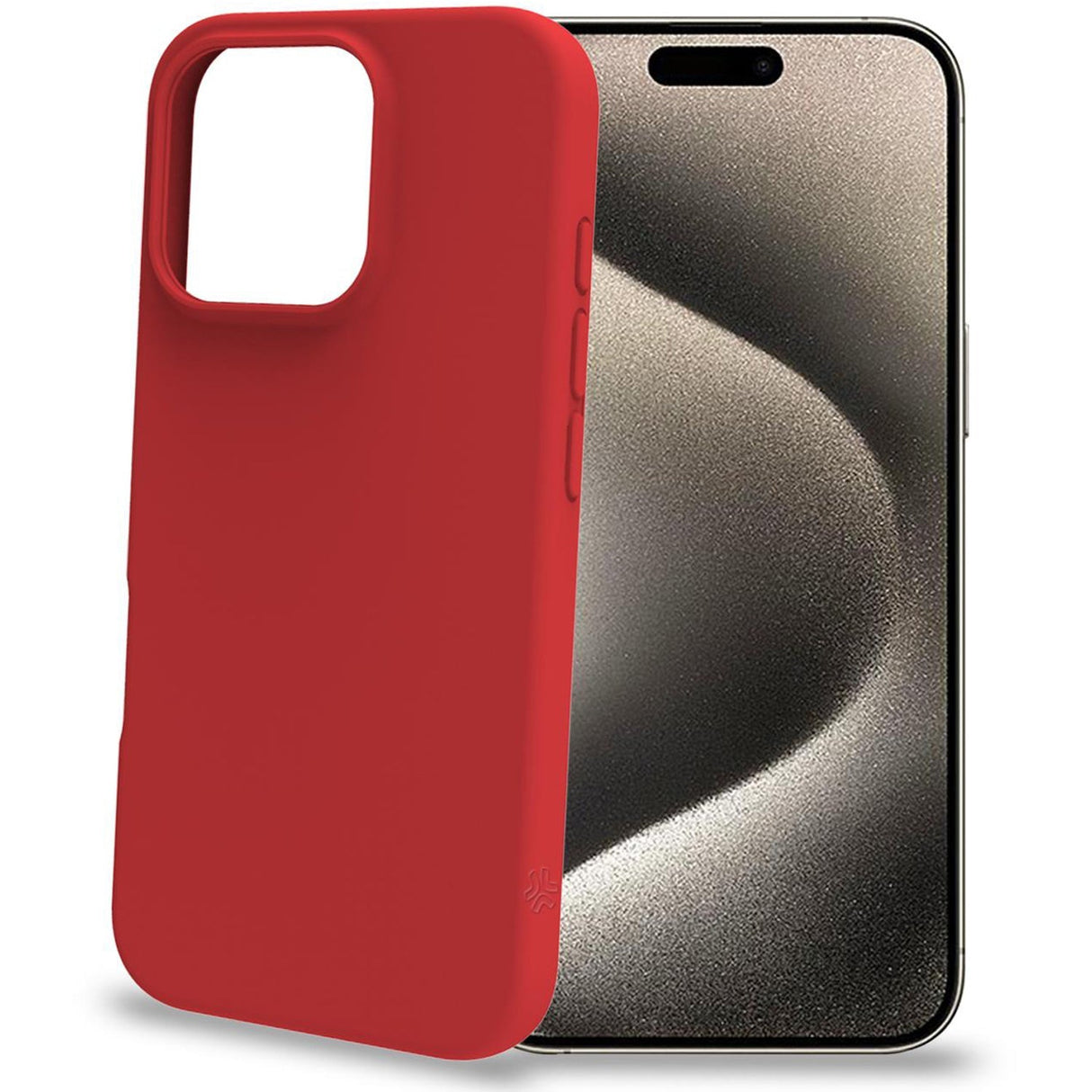 Celly Cromo Soft rubber case iPhone 16 Pro Röd