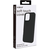 Celly Cromo Soft rubber case iPhone 16 Pro Max Svart