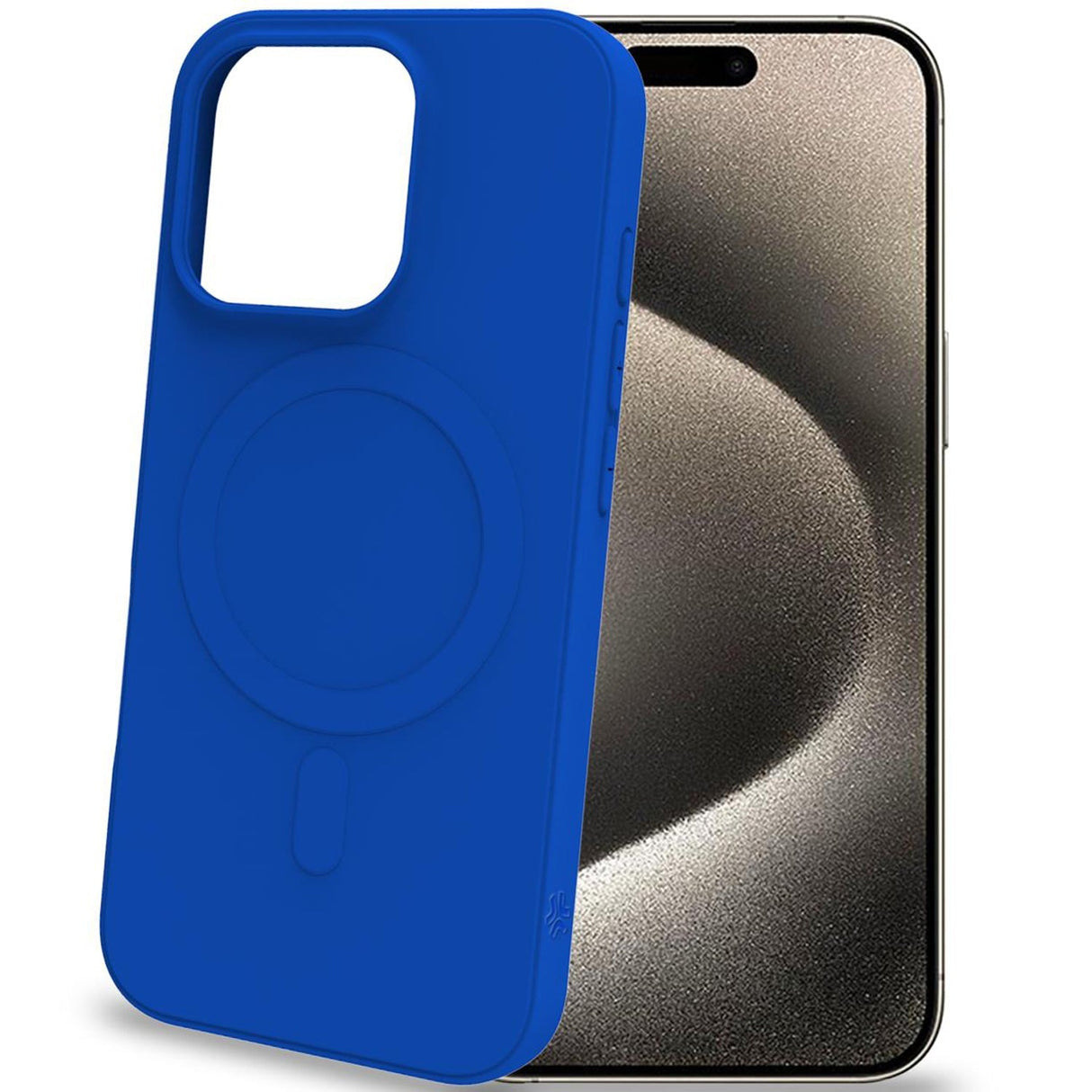 Celly Cromomag Magnetic Soft rubber case MagSafe iPhone 16 Pro Blå