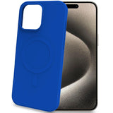 Celly Cromomag Magnetic Soft rubber case MagSafe iPhone 16 Pro Max Blå