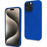 Celly Cromomag Magnetic Soft rubber case MagSafe iPhone 16 Pro Max Blå
