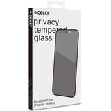 Celly Privacy Skärmskydd Härdat glas iPhone 16 Plus