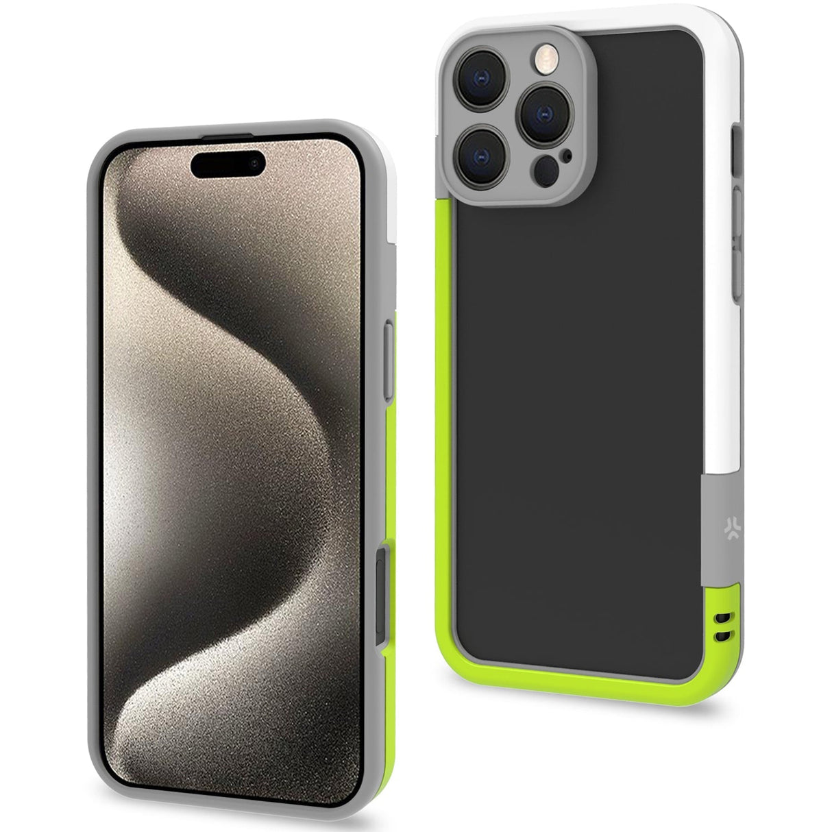 Celly Bumper iPhone 16 Pro Max Vit/Limegrön