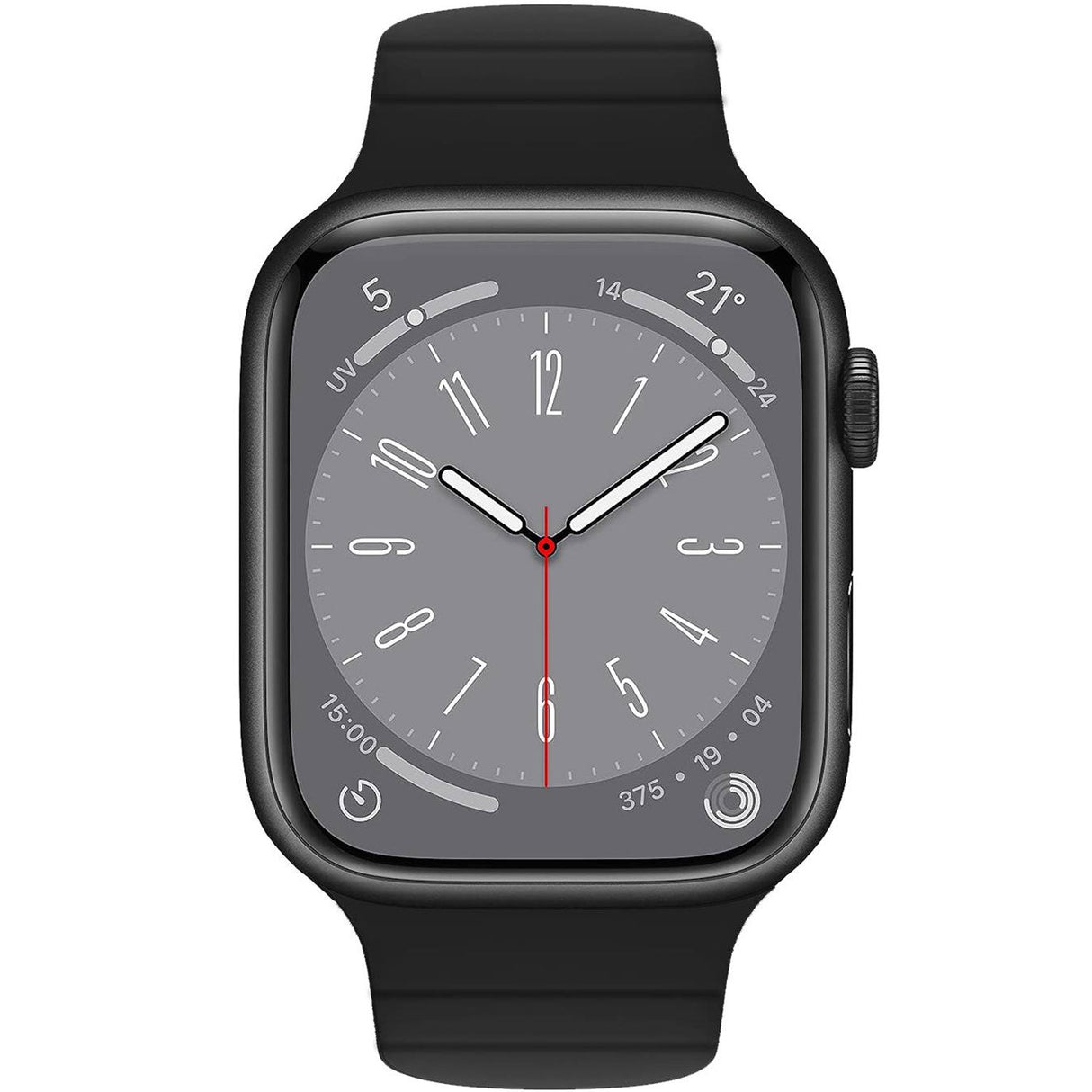 Celly Armband Till Apple Watch 42/44/45Mm Magnetiskt Svart/Orange