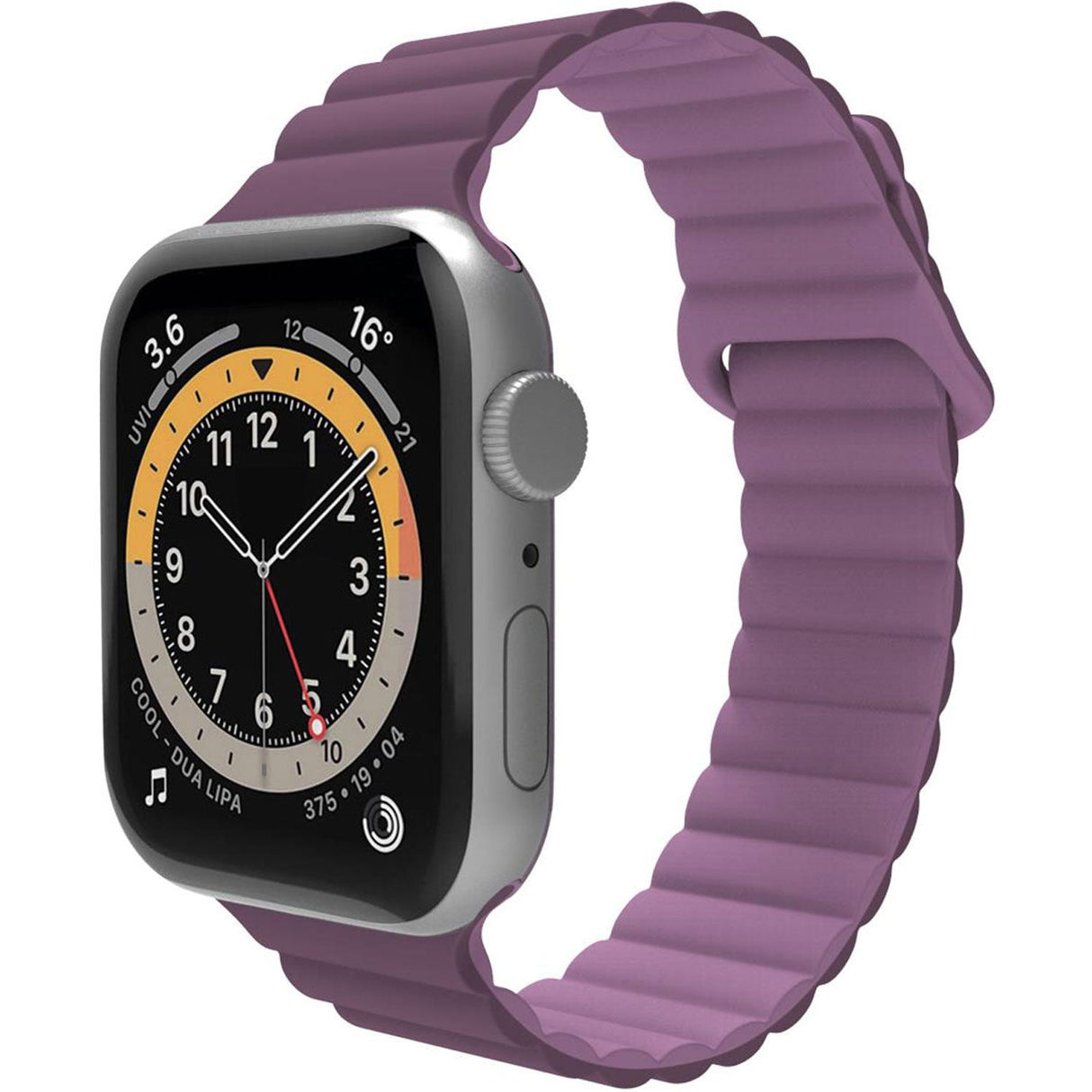 Celly Armband Till Apple Watch 42/44/45Mm Magnetiskt Lila