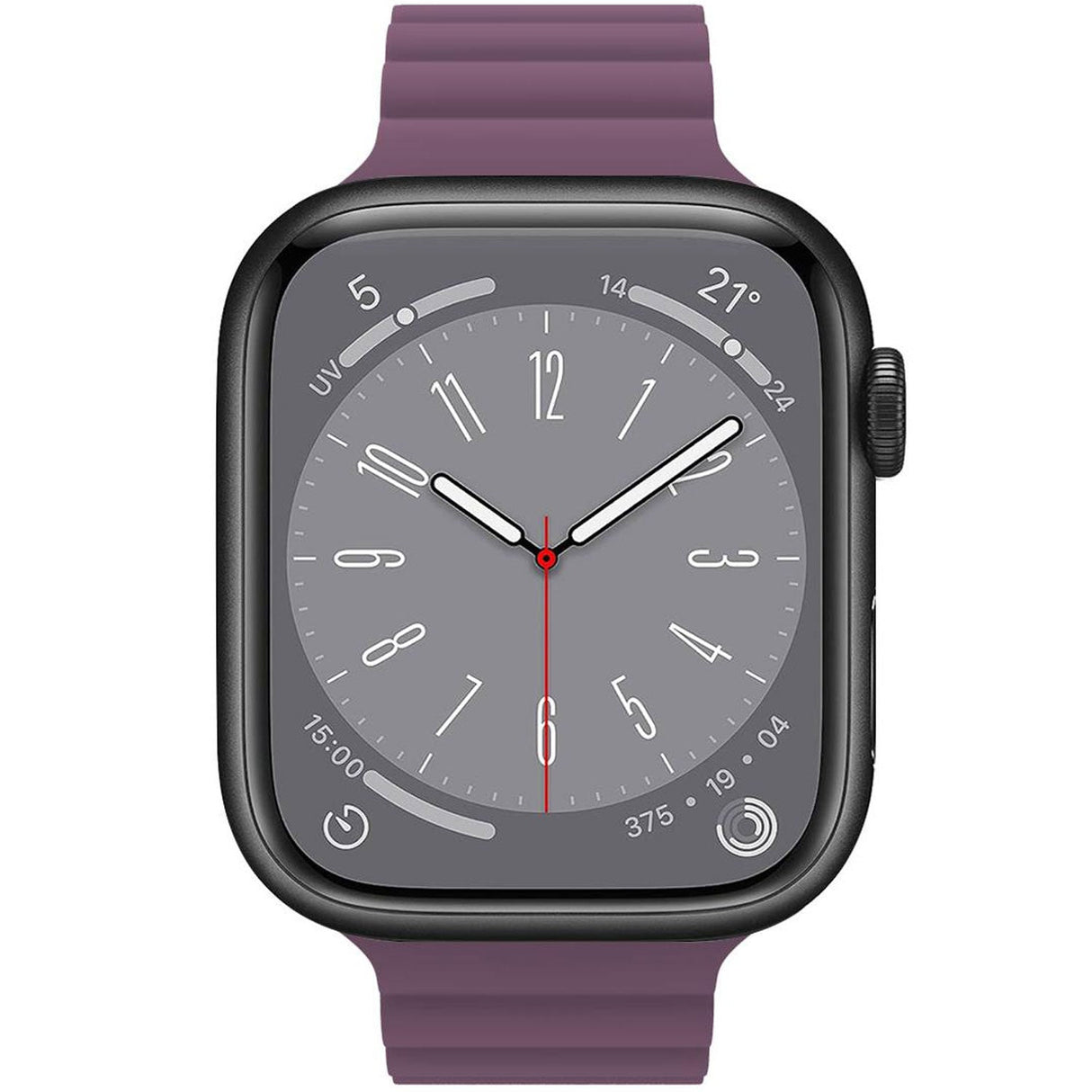 Celly Armband Till Apple Watch 42/44/45Mm Magnetiskt Lila