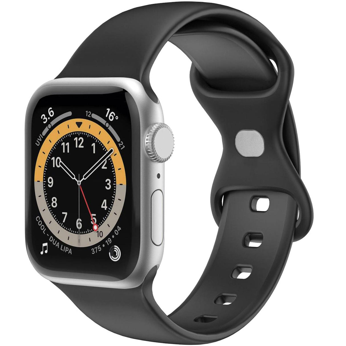 Celly Armband Till Apple Watch 38/40/41Mm Silikon Svart