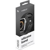 Celly Armband Till Apple Watch 38/40/41Mm Silikon Svart