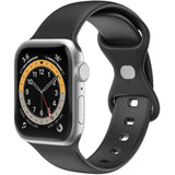 Celly Armband Till Apple Watch 42/44/45Mm Silikon Svart
