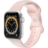 Celly Armband Till Apple Watch 42/44/45Mm Silikon Rosa