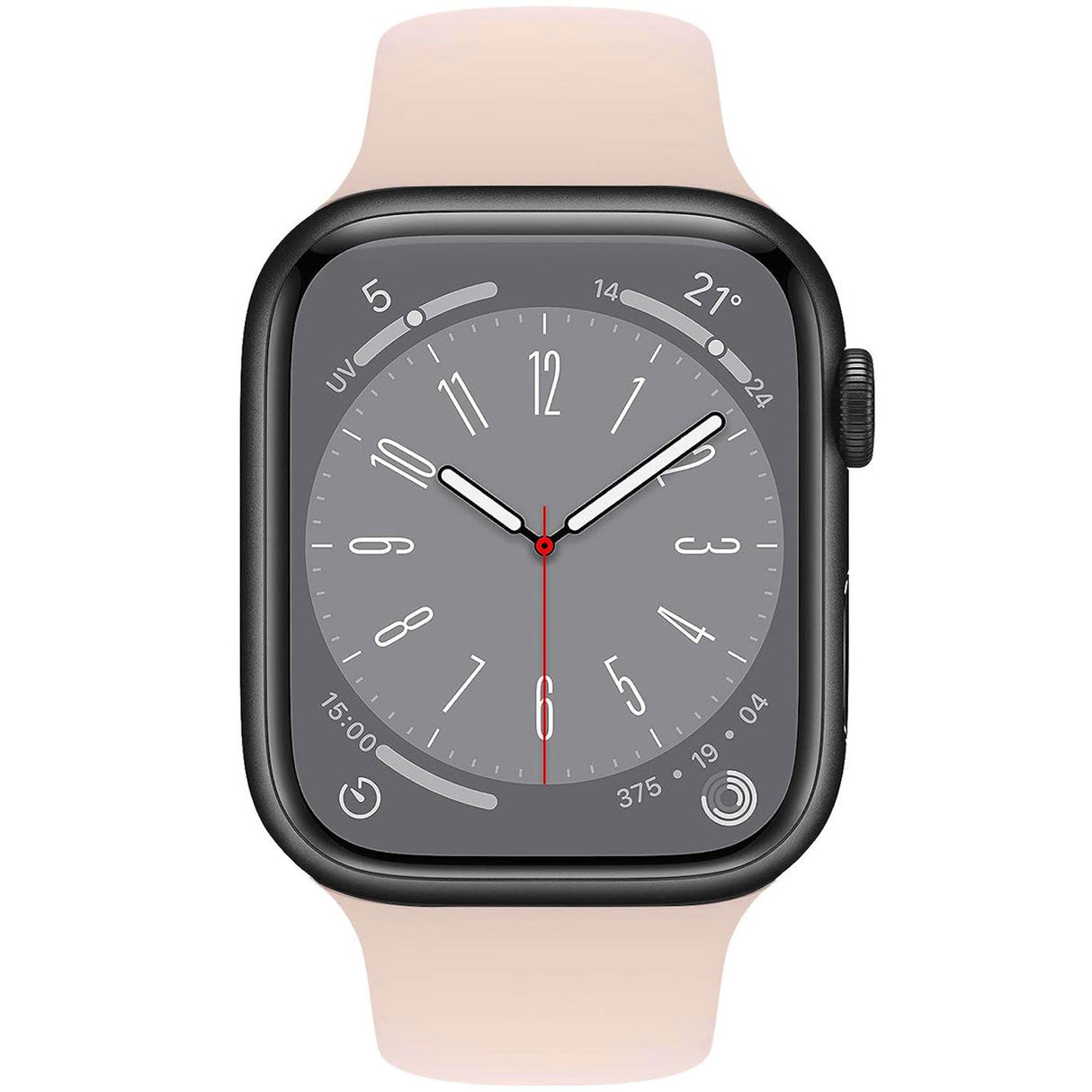 Celly Armband Till Apple Watch 42/44/45Mm Silikon Rosa