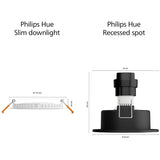 Philips Hue Slim Downlight L 170Mm White And Color Ambiance Vit 1-Pack