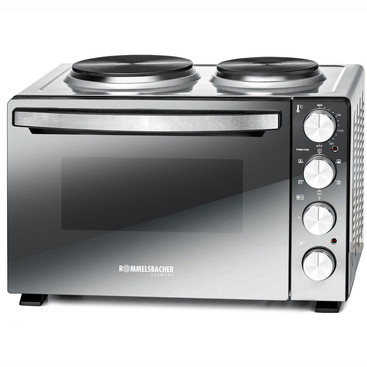 Rommelsbacher Bänkspis Med Plattor Km 3300 30L Spegelglas 3250W