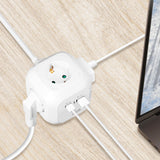 Logilink Power Cube Multi-Grenuttag + Usb-A/Usb-C Pd 20W
