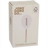 Jabadabado Sifferballonger 0-9 Till Ljusstake