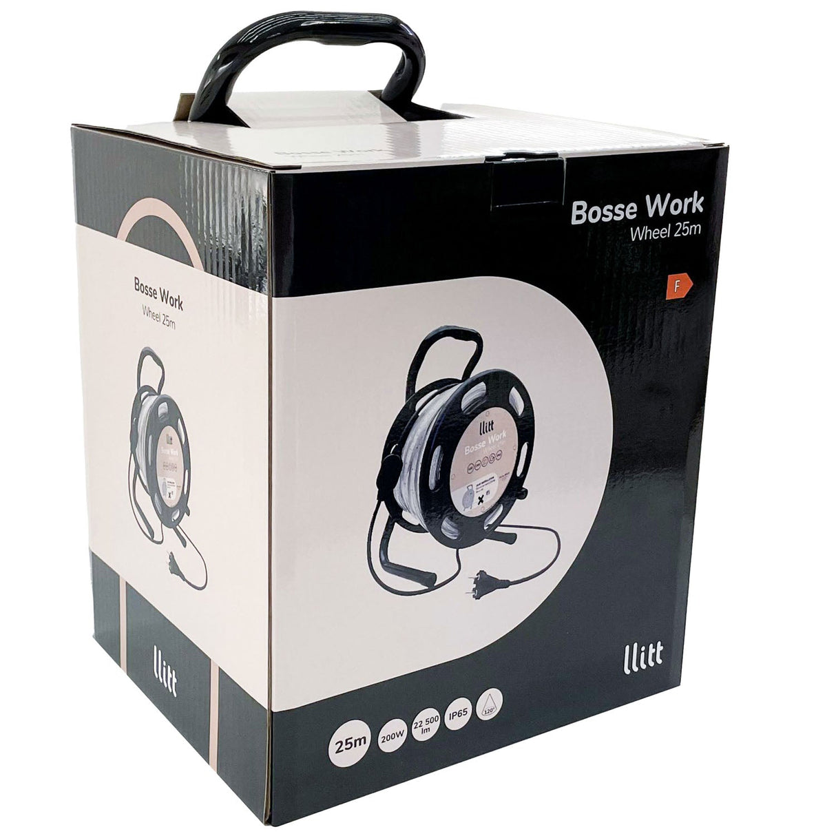 Llitt Bosse Work Wheel Ledstrip Arbetsbelysning 25M Ip65 4000K 200W 20000Lm