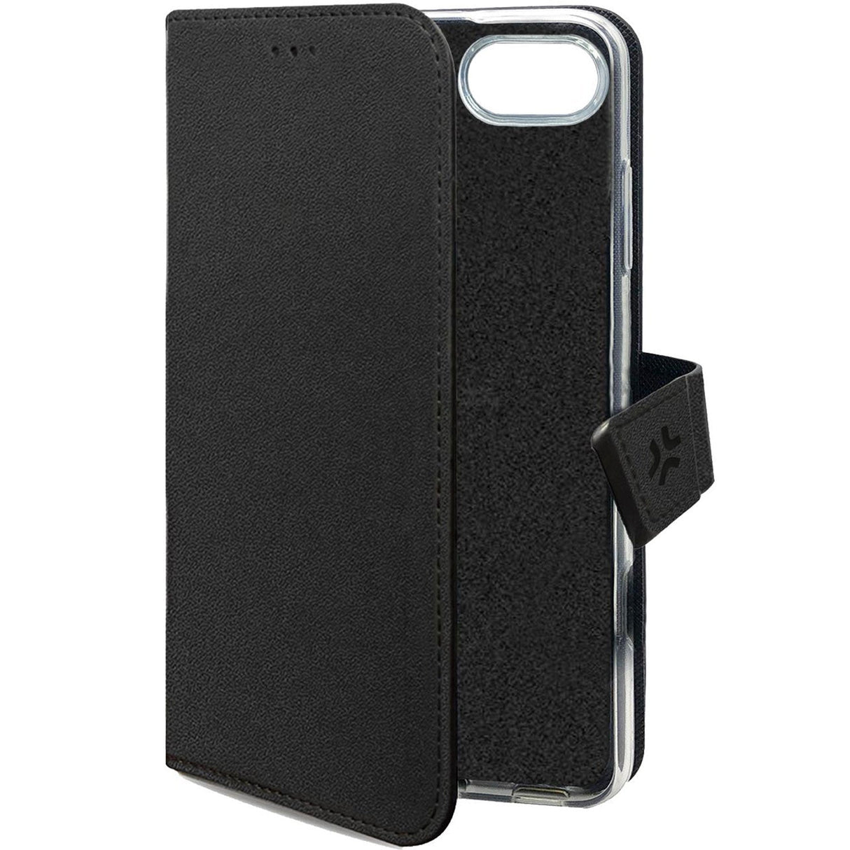 Celly Wally Wallet Case iPhone 16e Svart