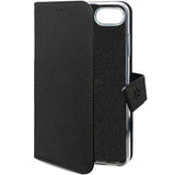 Celly Wally Wallet Case iPhone 16e Svart