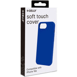 Celly Cromo Soft rubber case iPhone 16e Blå