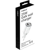 Celly USB-laddare GaN 1 x USB-A + 1 x USB-C PD 25W