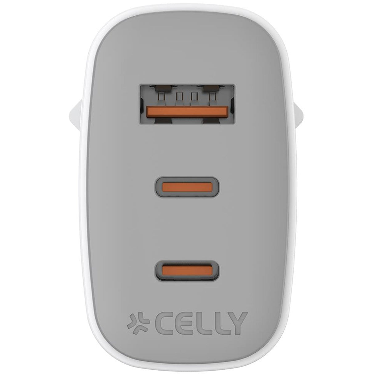 Celly USB-laddare GaN 1 x USB-A + 2 x USB-C PD 65W