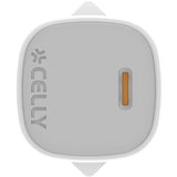 Celly USB-laddare GaN 1 x USB-C PD 20W + Lightning-kabel
